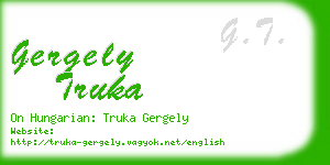 gergely truka business card